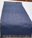Blue &amp; Mud Striped Woven Table Runner