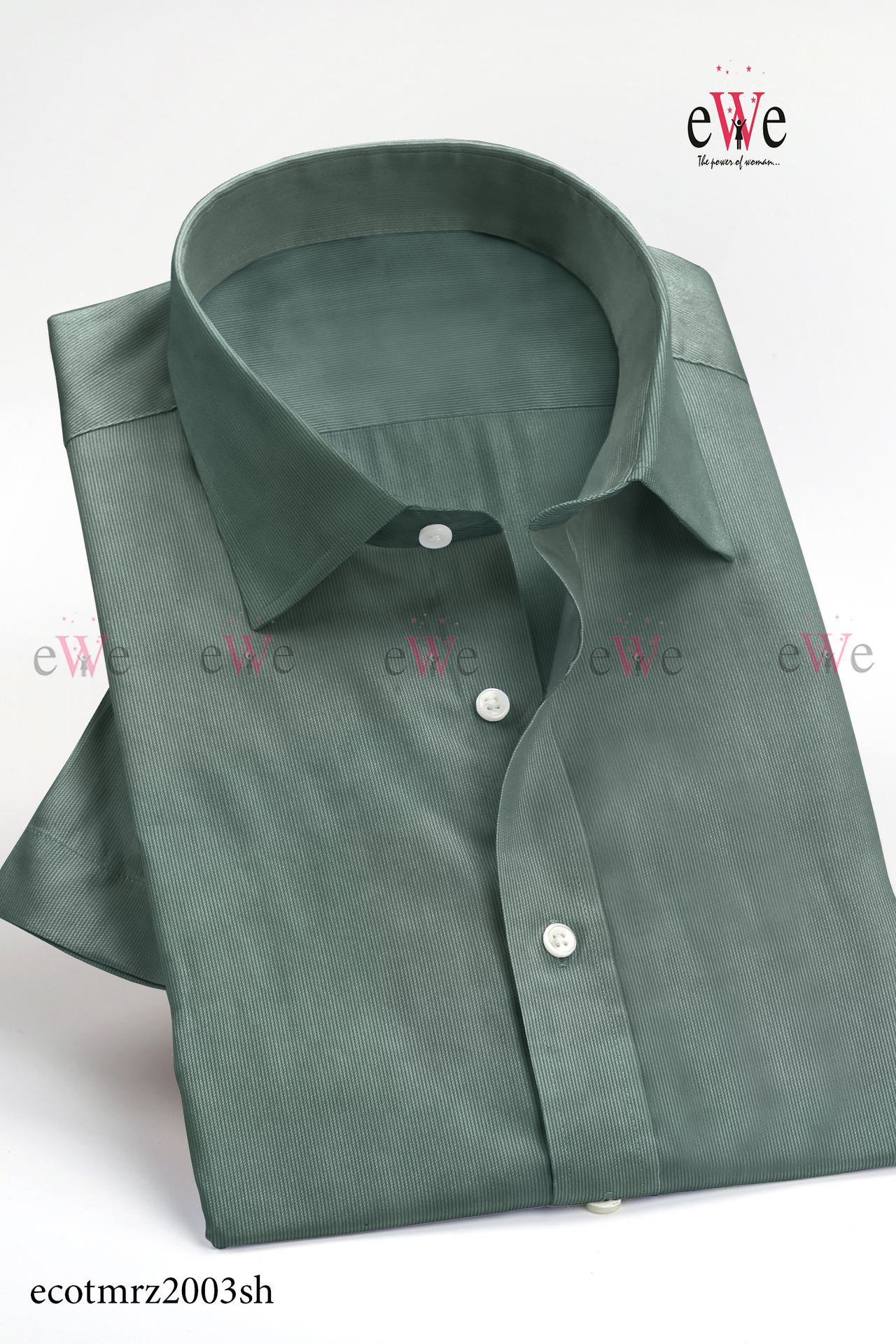 Viridian Green Cotton Handloom Shirt