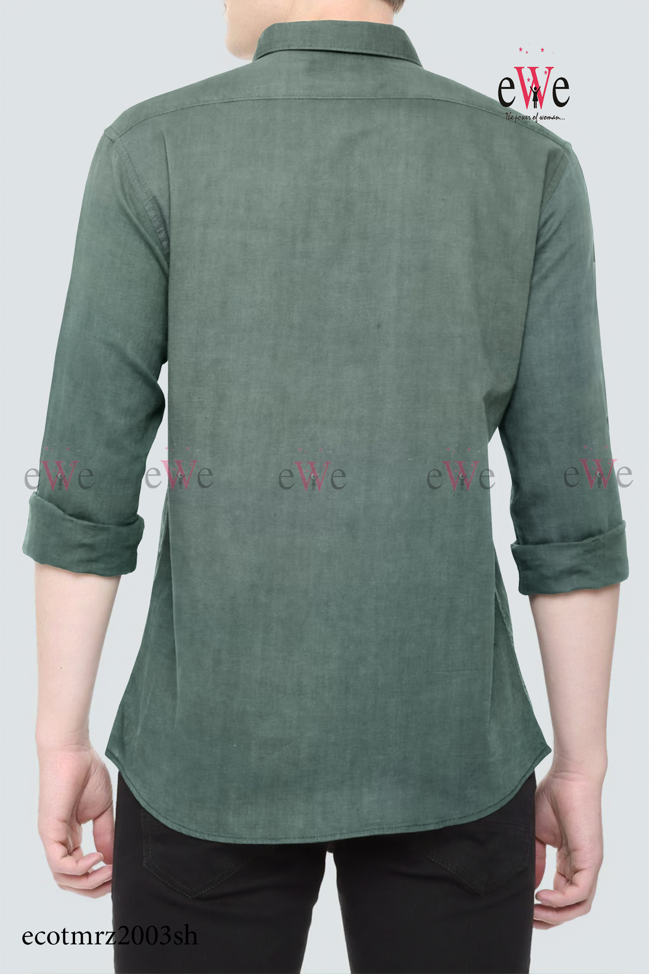 Viridian Green Cotton Handloom Shirt