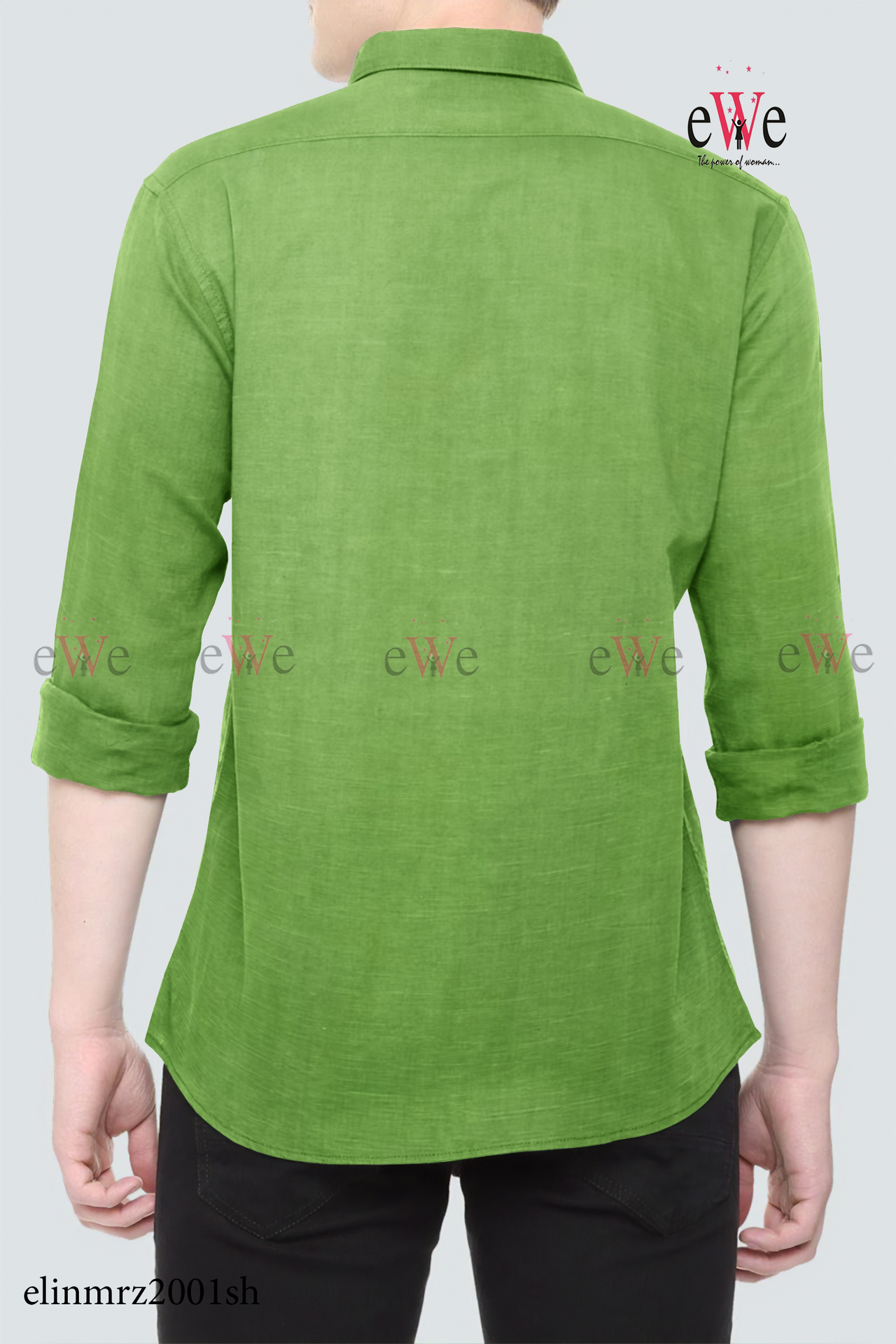 Green Cotton Linen Shirt
