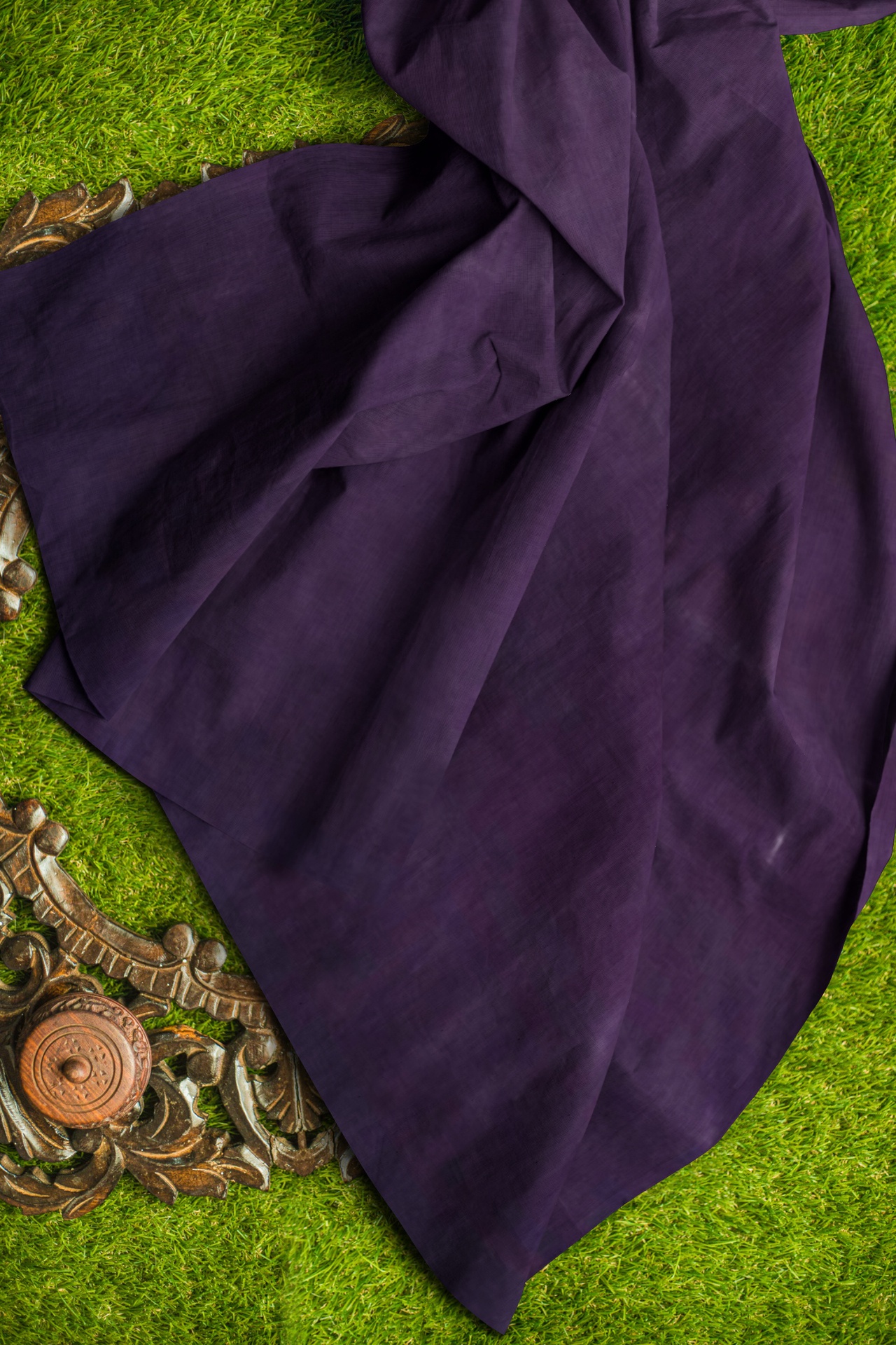 Grape Handspun Handwoven Fabric