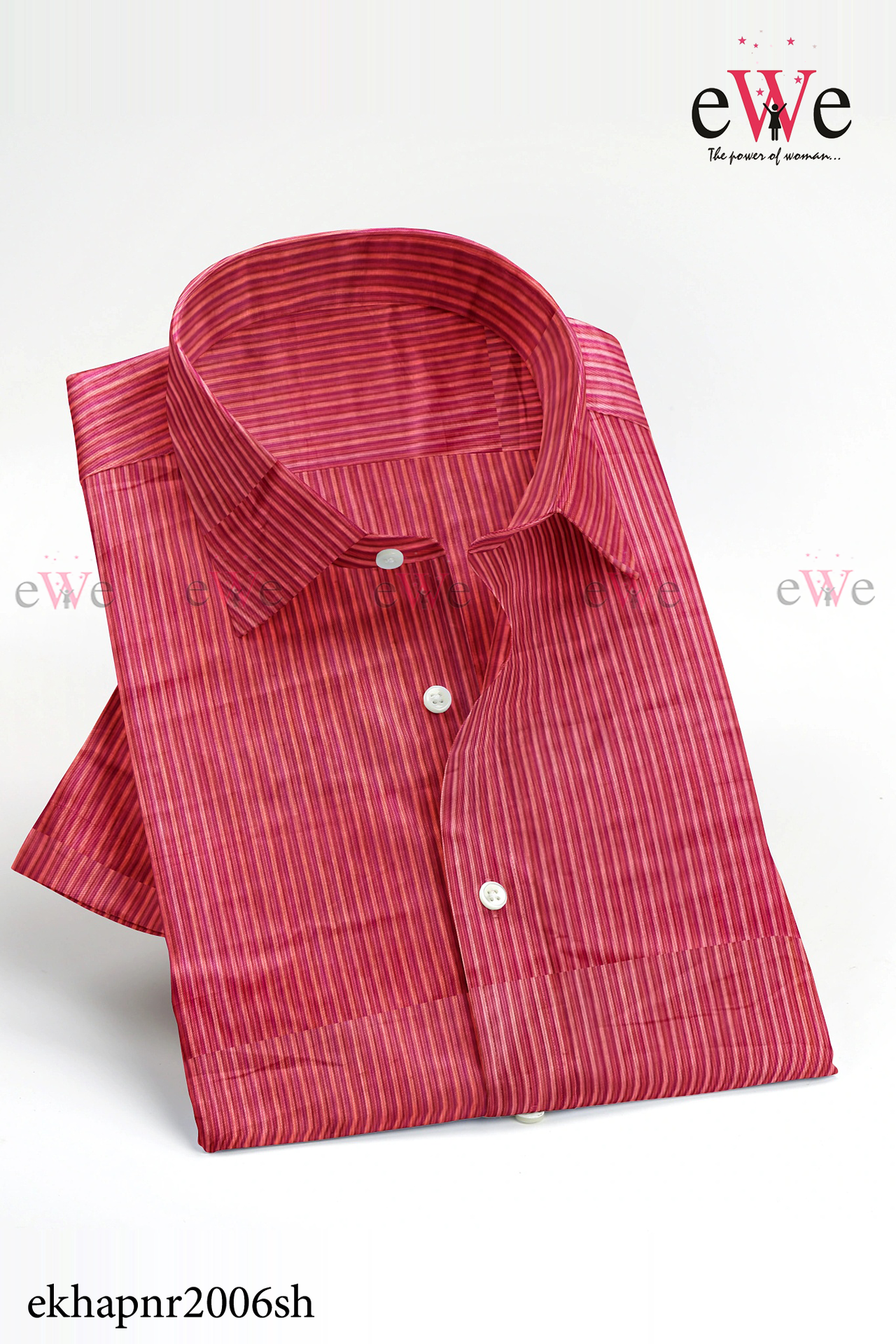 Red Striped Khadi Gent's Shirt