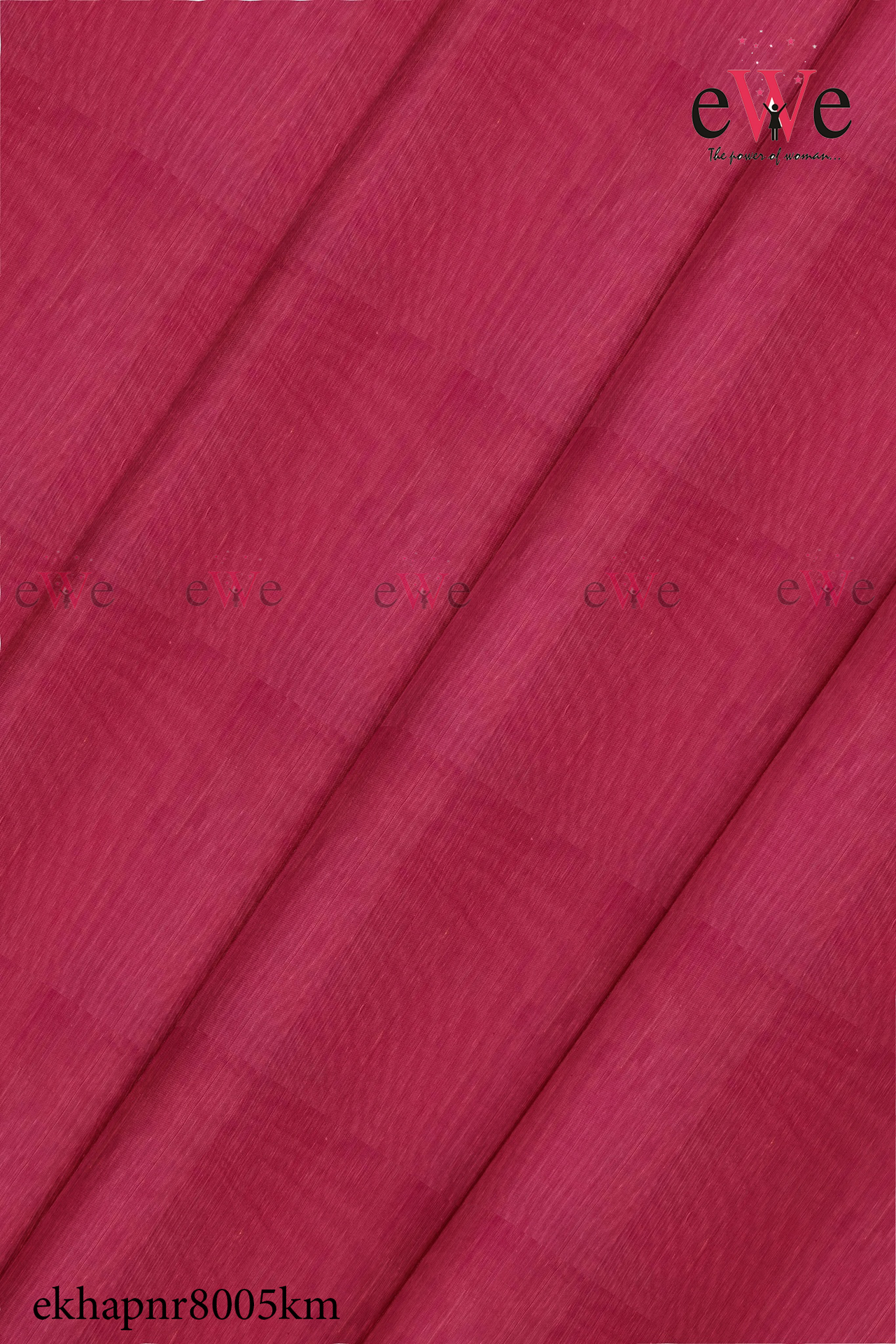 Red Handspun Handwoven Khadi Fabric