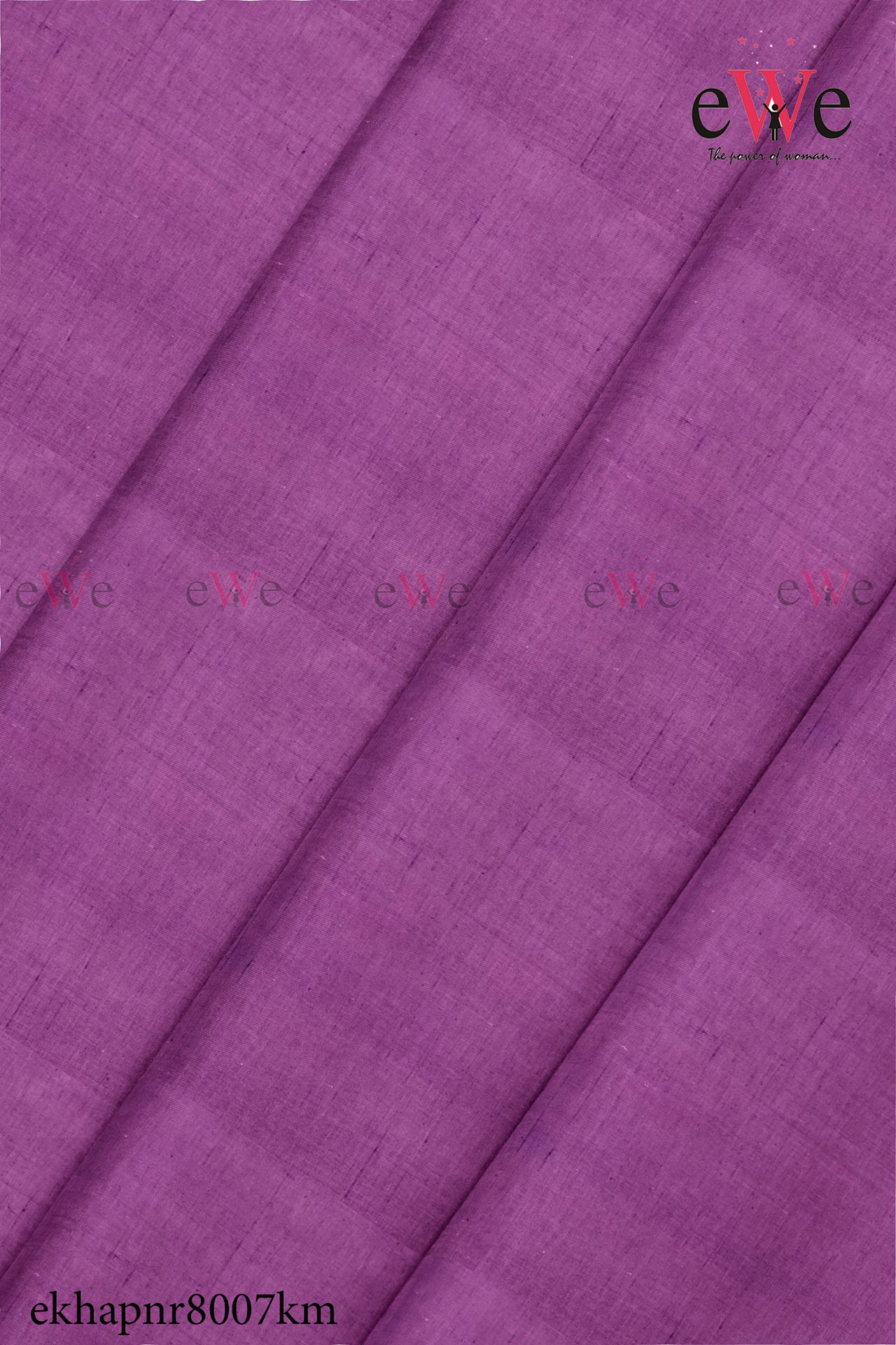 Lollipop Violet Handspun Handwoven Khadi Fabric