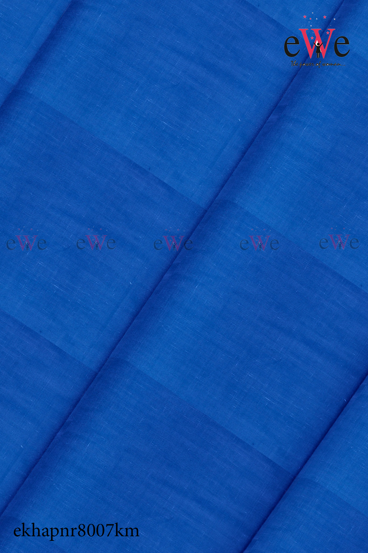 Ocean Blue Handspun Handwoven Khadi Fabric