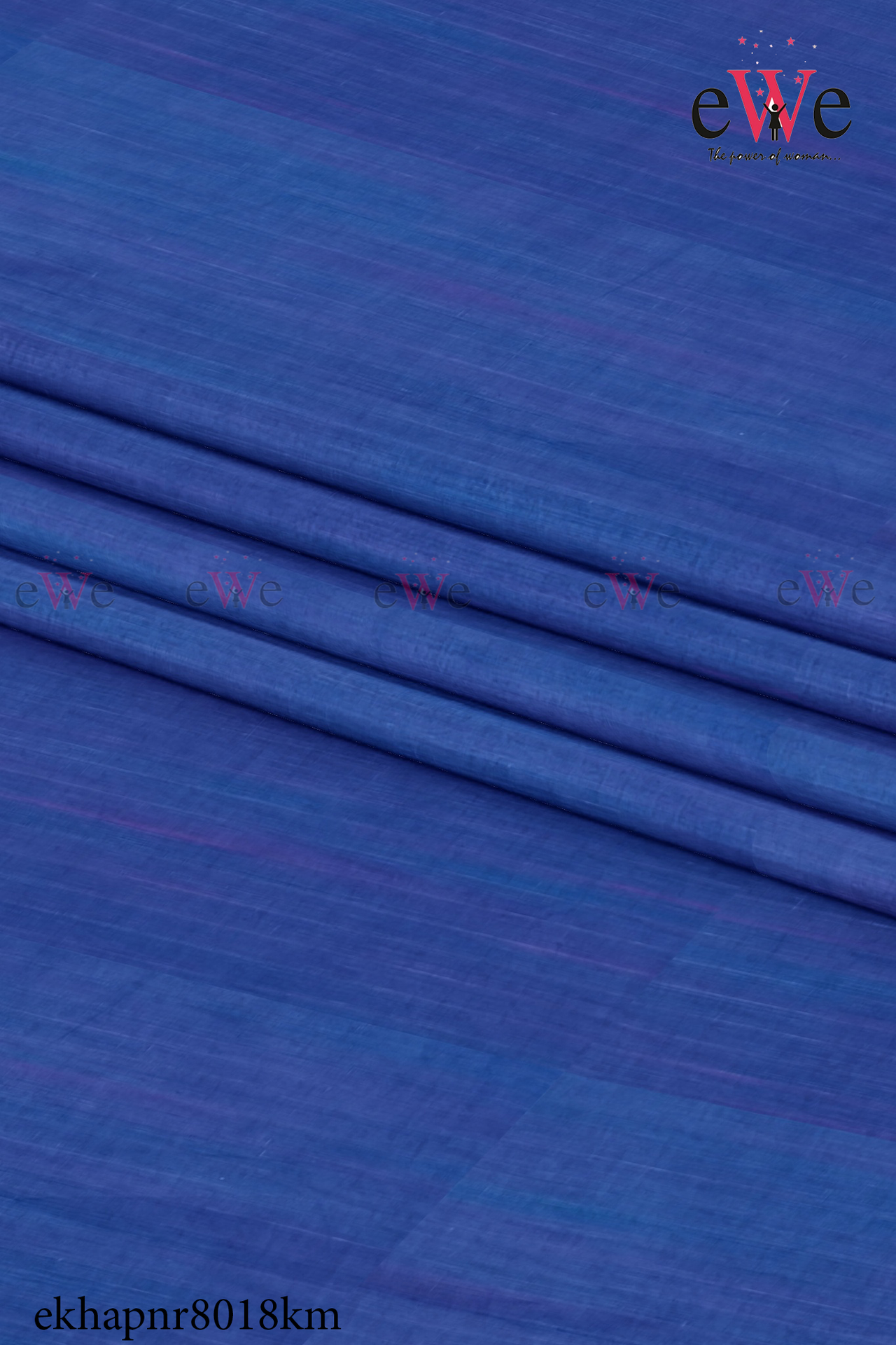 Royal Blue Handspun Handwoven Khadi Fabric
