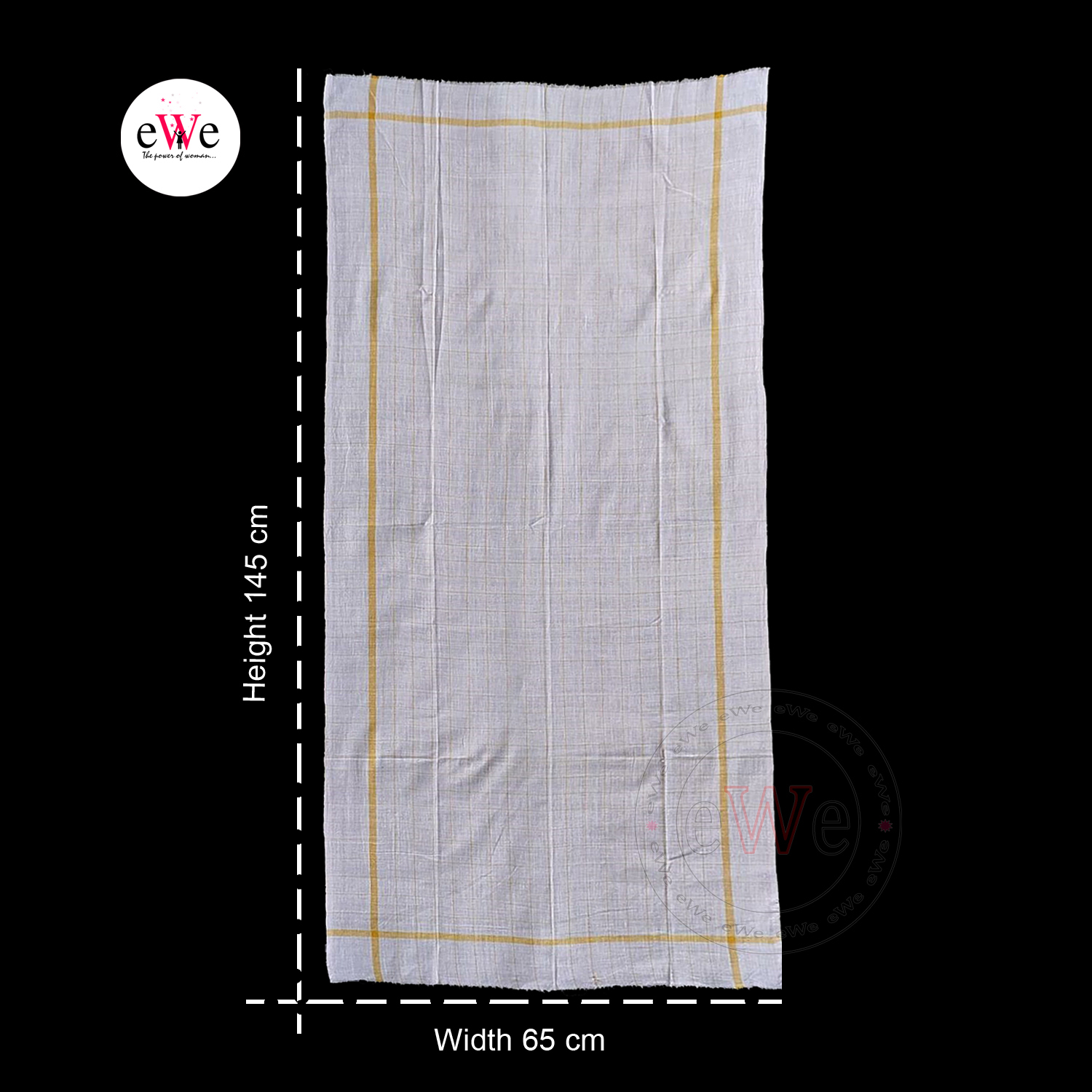 Check Khadi Bath gamcha Towel Combo Set Pack of Two pieces