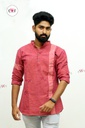 Khadi Gents Kurta &quot;Red&quot;