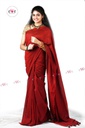 Handloom Plain Saree (Meroon)