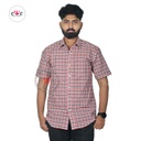 Khadi check's Half Sleeve Men's Shirt