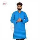 Handloom Blue Gents Long Kurta