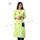 Handloom Cotton Kurti  &quot;Pista&quot;