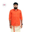 &quot;Orange&quot; Handloom Soft Cotton Men's Shirt