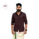 &quot;Black And Red Stripe&quot; Khadi Men's Formal Shirt