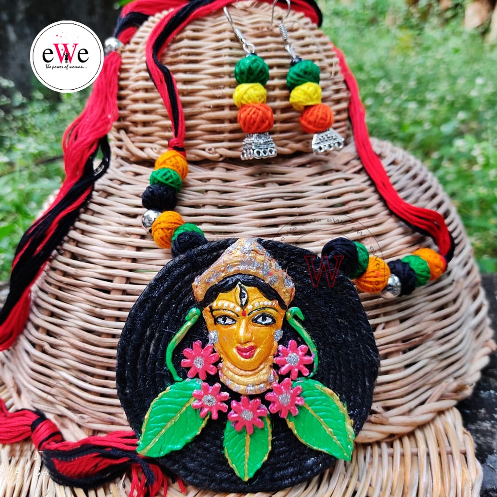 Handmade Jute Traditional Necklace Sets