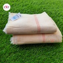 Handloom Off-white Cotton Bath Towels  Combo Set Pack of 2 Pieces (140cm x 70cm)