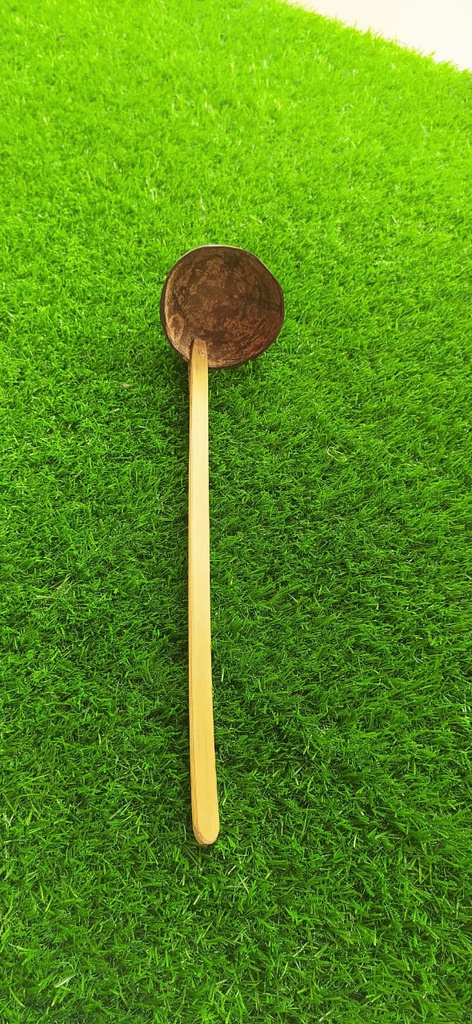Bamboo Medium Coconut Shell Spoon (Chiratta Kayil)