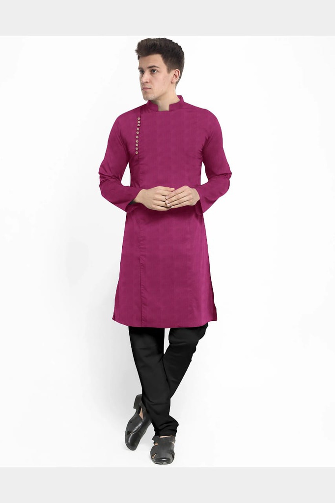 Pink Handloom Long Designer kurtas