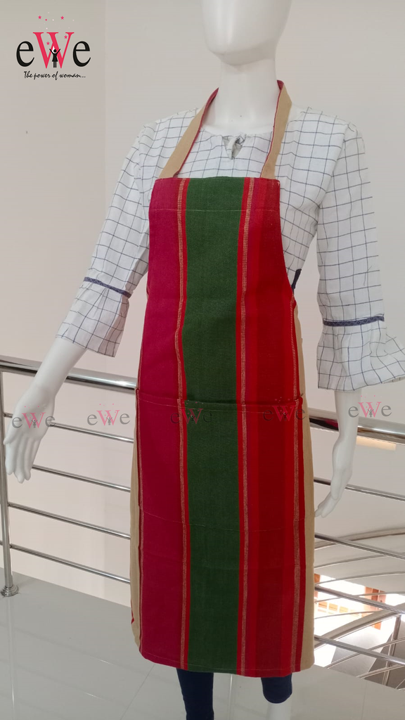 Red Green Kitchen Apron Set