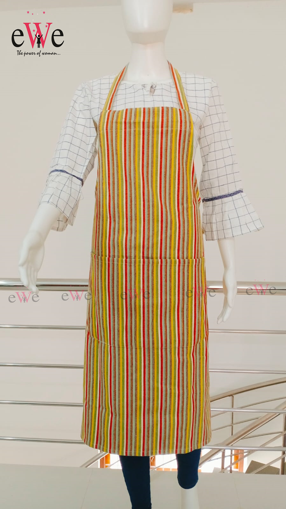 Yellow Red  Kitchen Apron Set