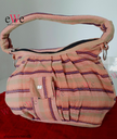 Multi Colur Striped Handloom Ladies Bag