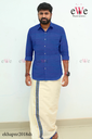 Royal Blue Khadi Gent's Shirt