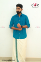 Tiffany Blue Khadi Gent's Shirt