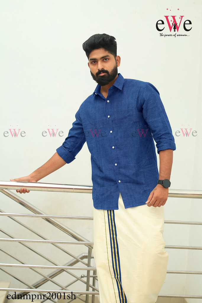 Blue Denim Khadi Gent's Shirt