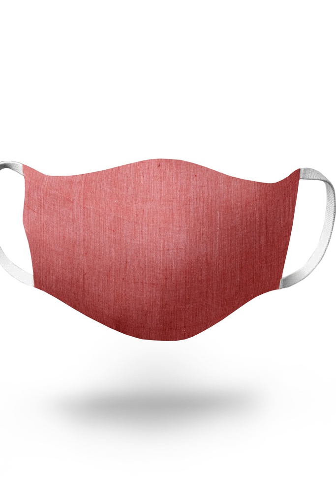 Imperial Red Khadi Face Mask with Elastic