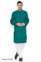 Viridian Green Khadi Gent's Long Kurta/ekhapnr3025lk